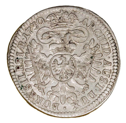 3 kreuzer 1730 Charles VI Habsbourg Silésie Wrocław