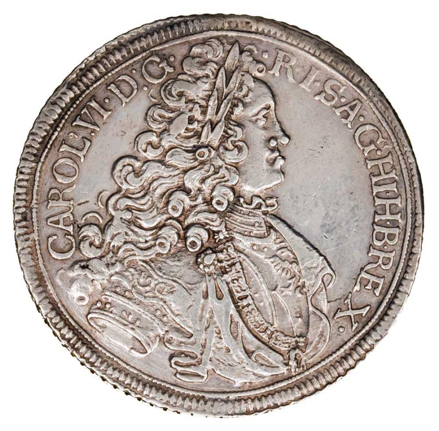Thaler 1717 Charles VI Habsbourg Silésie Wrocław