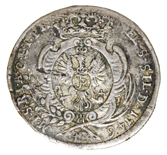 6 kreuzer 1746 Frédéric II le Grand de Silésie Wrocław