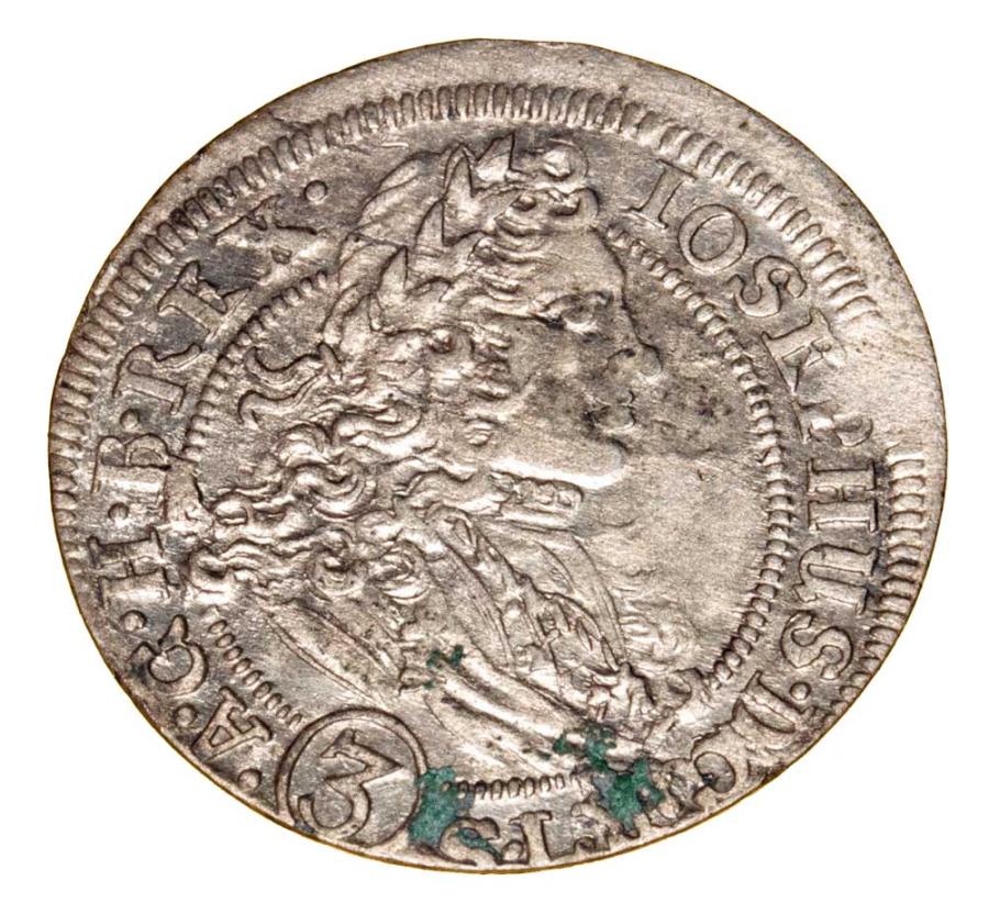 3 kreuzer 1706 Joseph Ier Habsbourg Silésie Wrocław