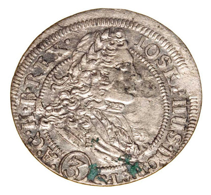 3 kreuzer 1706 Joseph Ier Habsbourg Silésie Wrocław