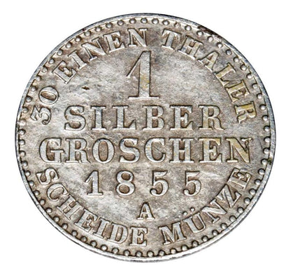 1 grosz d'argent 1855 Frédéric Guillaume IV Prusse Berlin A