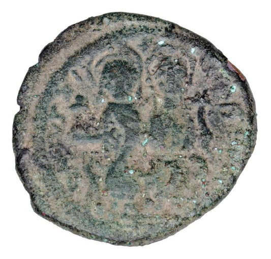 1/2 follis 575-576 Justin II Byzance Cyzique