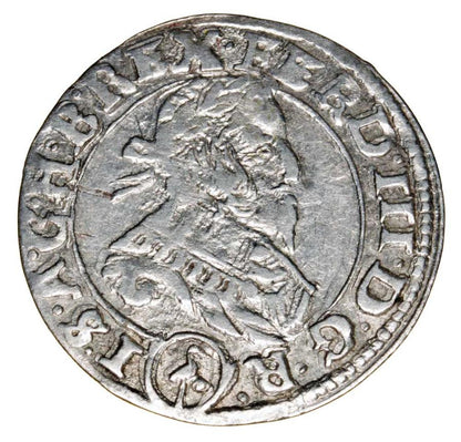 3 krajcary 1637 Ferdinand III Habsbourg Silésie Wrocław