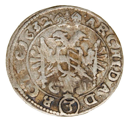 3 kreuzer 1632 Ferdinand II Habsbourg Autriche Vienne