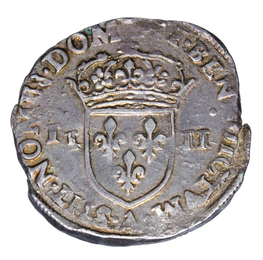 1/4 écu 1590 Charles X France Paris A