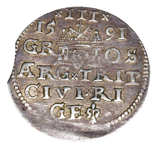 Trojak 1591 Sigismond III Vasa de Riga