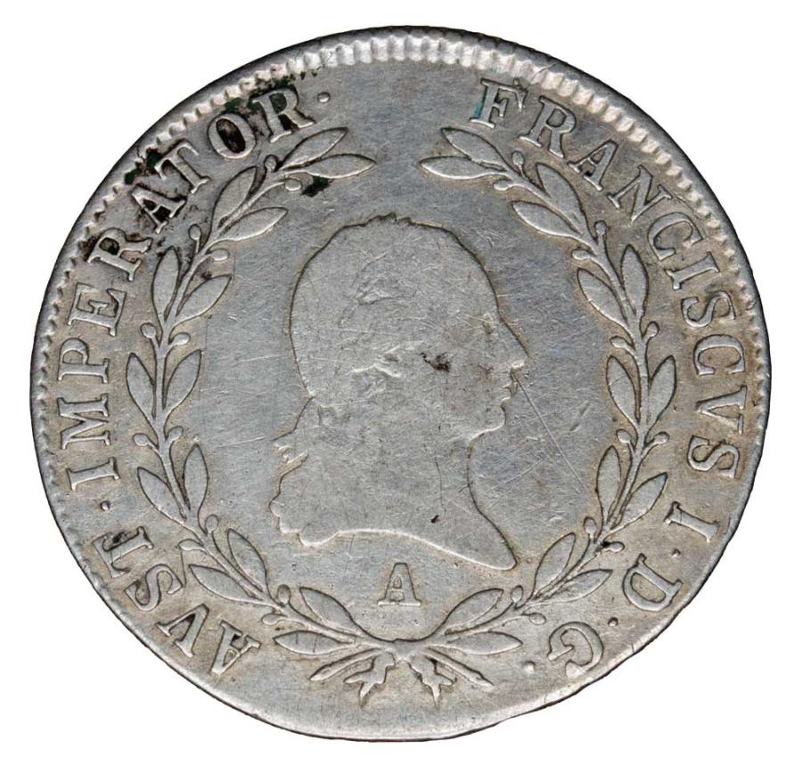 20 couronnes 1809 François II Habsbourg Autriche Vienne A