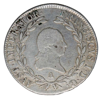 20 couronnes 1809 François II Habsbourg Autriche Vienne A
