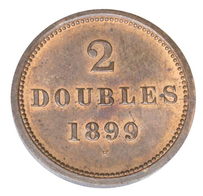 2 doubles 1899 Grande-Bretagne Guernesey Birmingham H