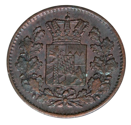 1 pfennig 1869 Louis II de Bavière Allemagne