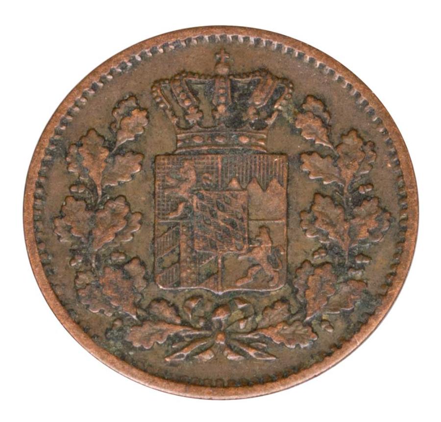 1 pfennig 1871 Louis II de Bavière Allemagne