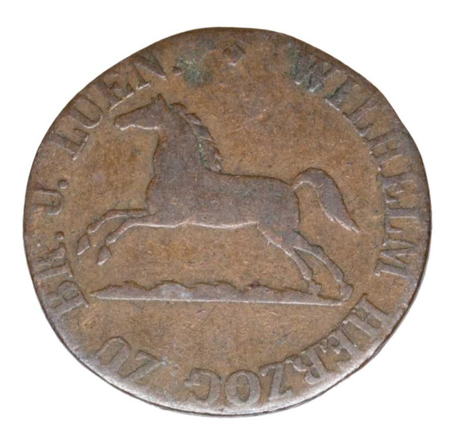 1 pfennig 1833 Wilhelm Allemagne Brunswick