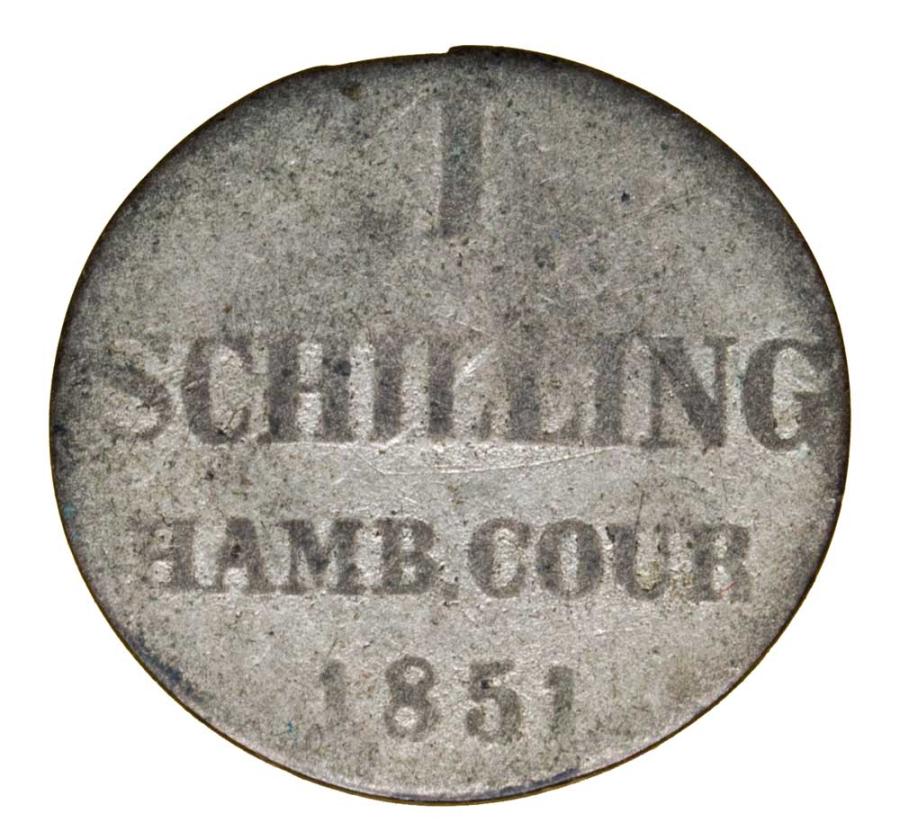 Schilling 1851 Allemagne Hambourg