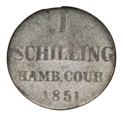 Schilling 1851 Allemagne Hambourg