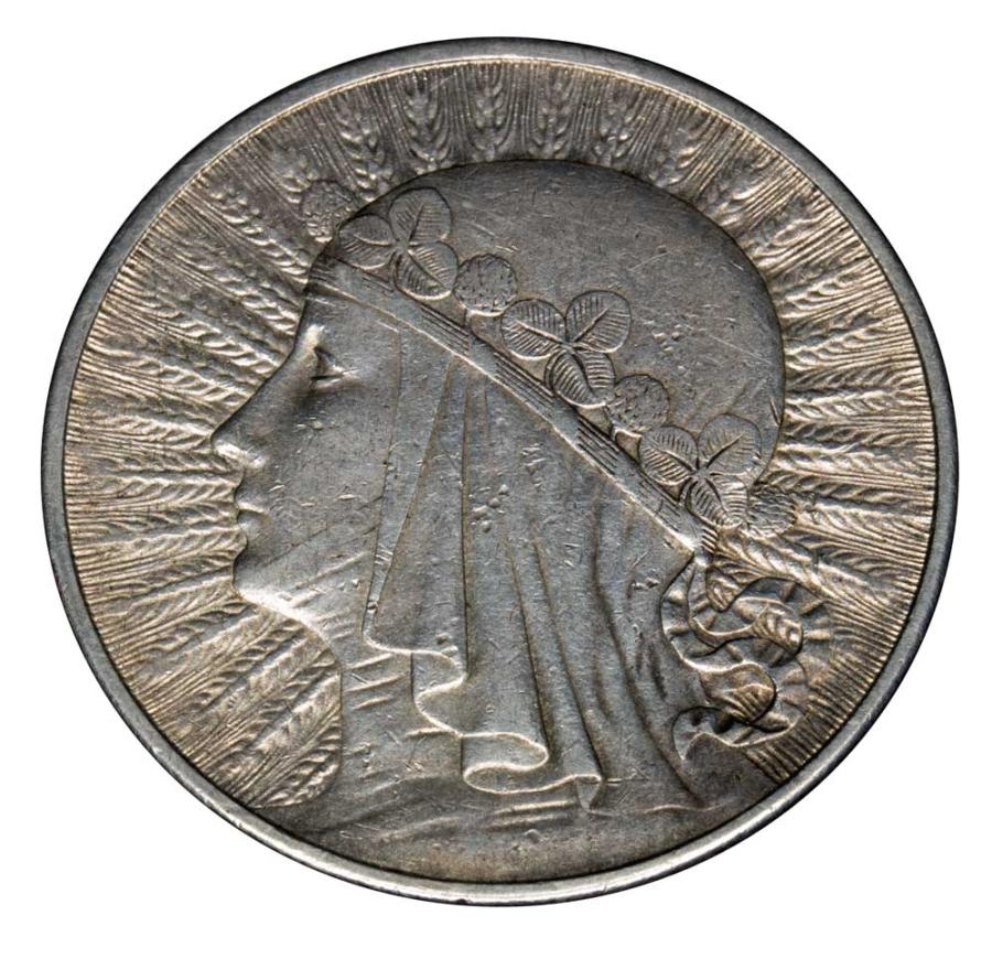 10 złoty 1932 Pologne Londres Tête de femme