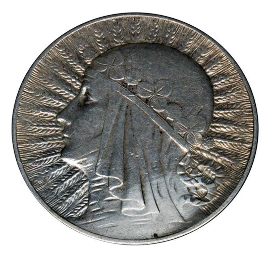 5 złoty 1933 Pologne Varsovie Tête de femme