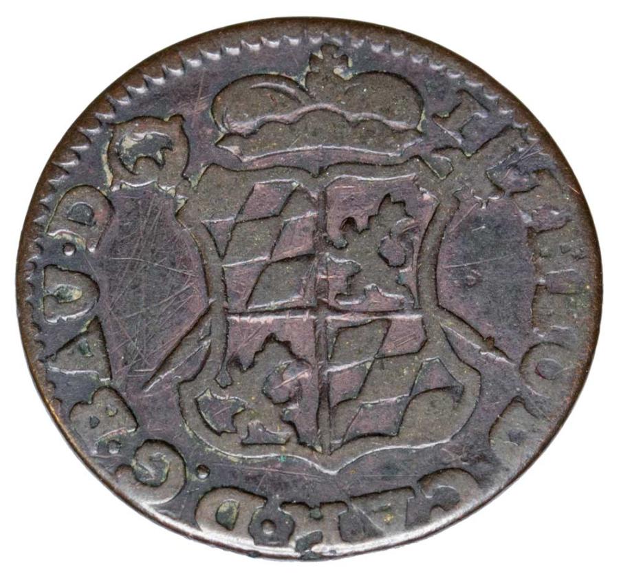 1 liard 1751 Jean Théodore Wittelsbach Belgique Évêché de Liège