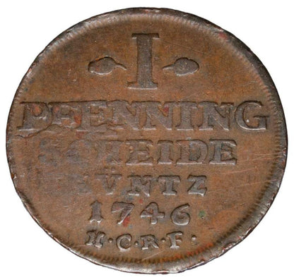 1 pfennig 1746 Allemagne Goslar