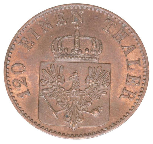 3 pfennig 1861 Wilhelm Ier Hohenzollern Allemagne Berlin A