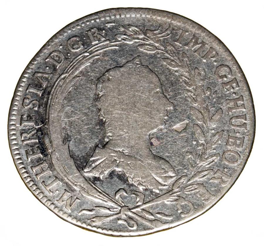20 kreuzer 1765 Marie-Thérèse Habsbourg Autriche Prague